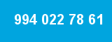 994 022 78 61 994 022 78 61
